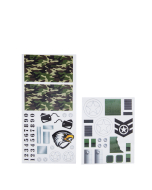 Pinewood Derby Peel N' Stick Decals Military Tank